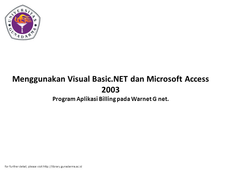 Menggunakan Visual Basic