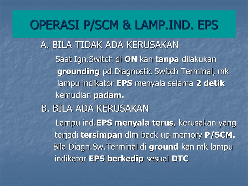 OPERASI P/SCM & LAMP.IND. EPS