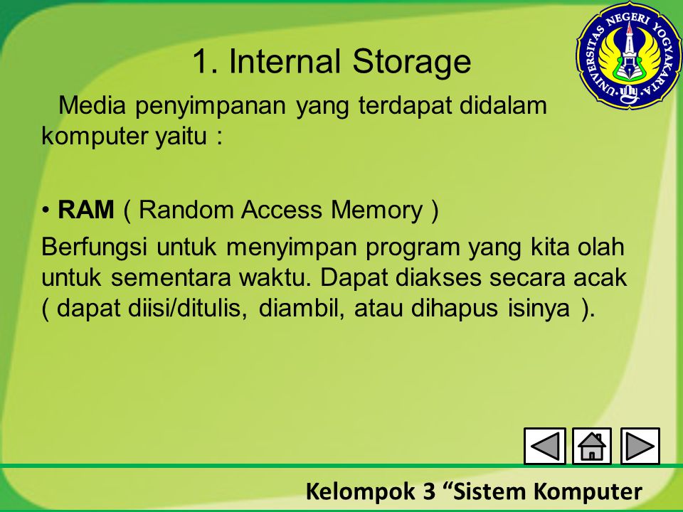 1. Internal Storage
