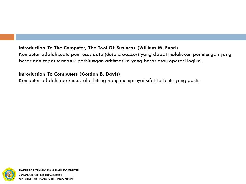 Introduction To The Computer, The Tool Of Business (William M