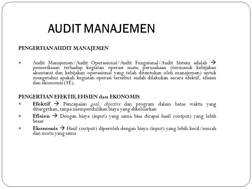 Audit Manajemen Ppt Download