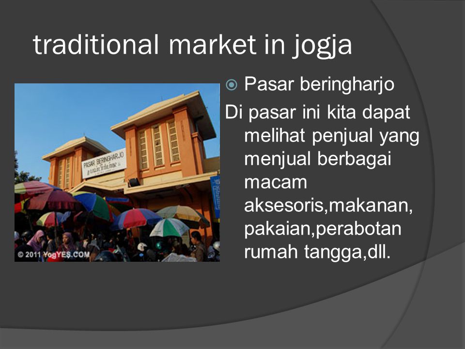 traditional market in jogja