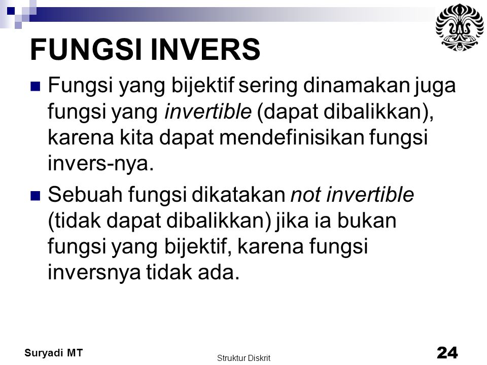 FUNGSI INVERS