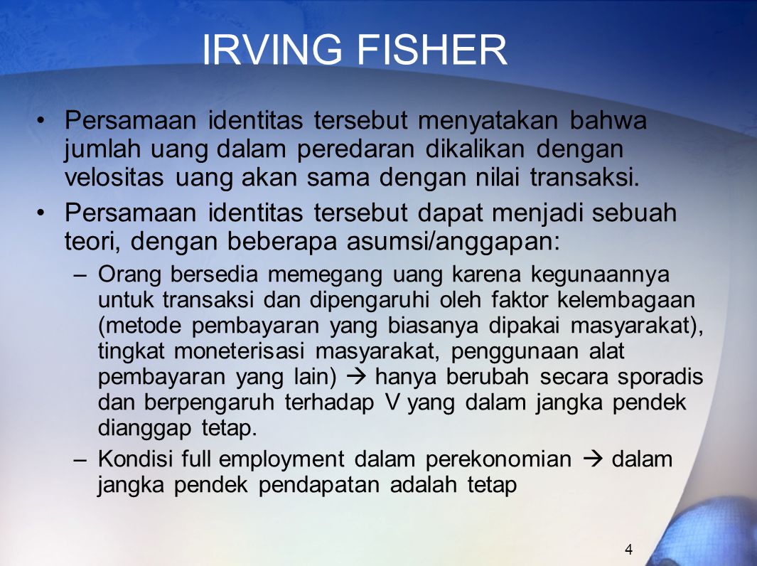 IRVING FISHER