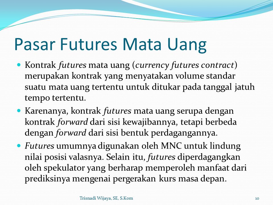 Pasar Futures Mata Uang