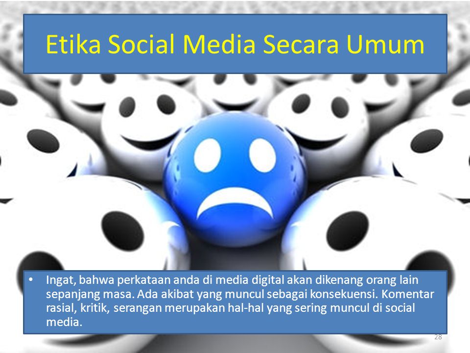 Etika Social Media Secara Umum