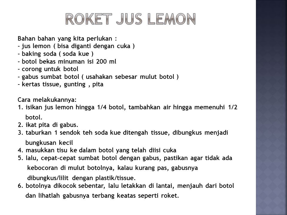 Roket Jus Lemon