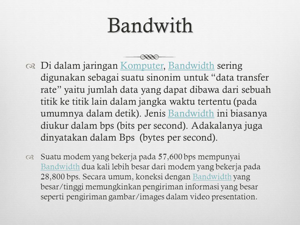Bandwith