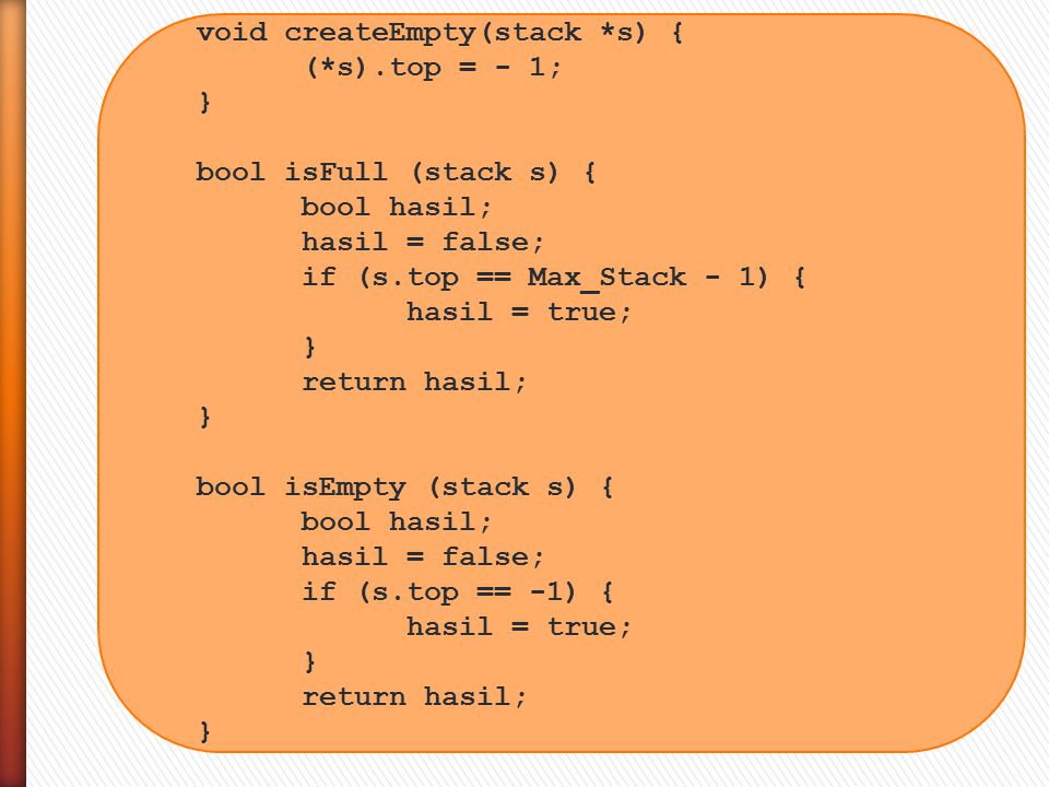 void createEmpty(stack *s) {