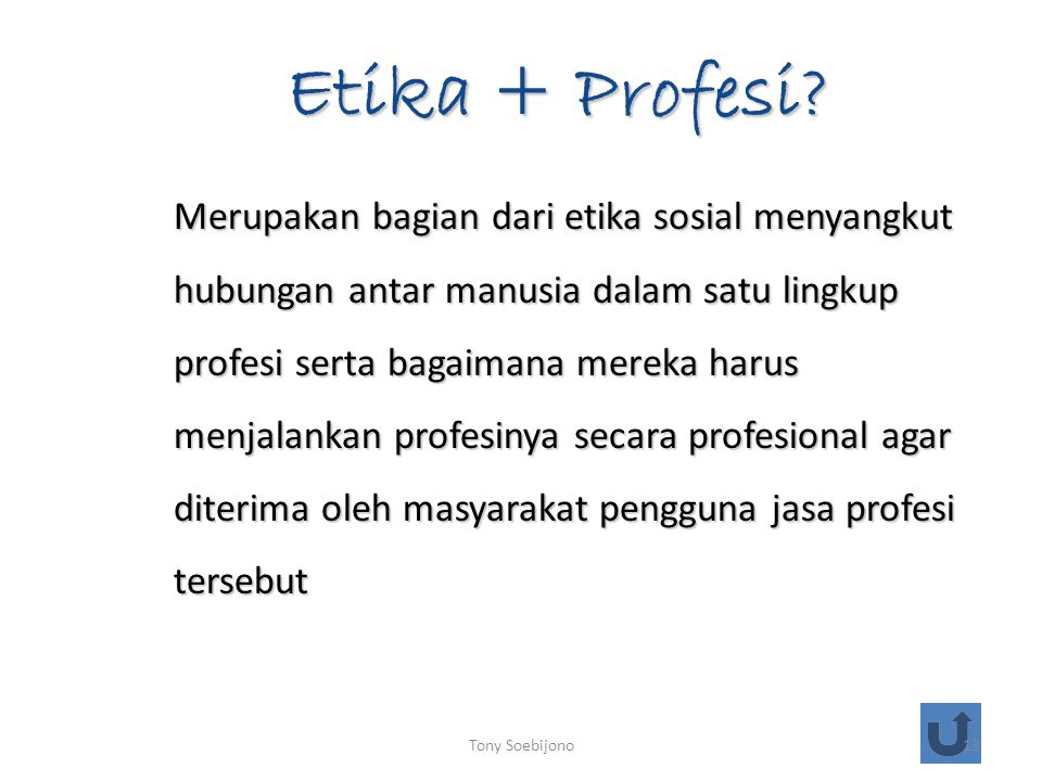 Etika + Profesi