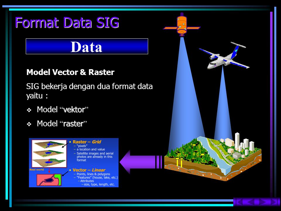 Data Format Data SIG Model Vector & Raster