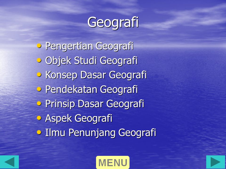 Geografi Pengertian Geografi Objek Studi Geografi