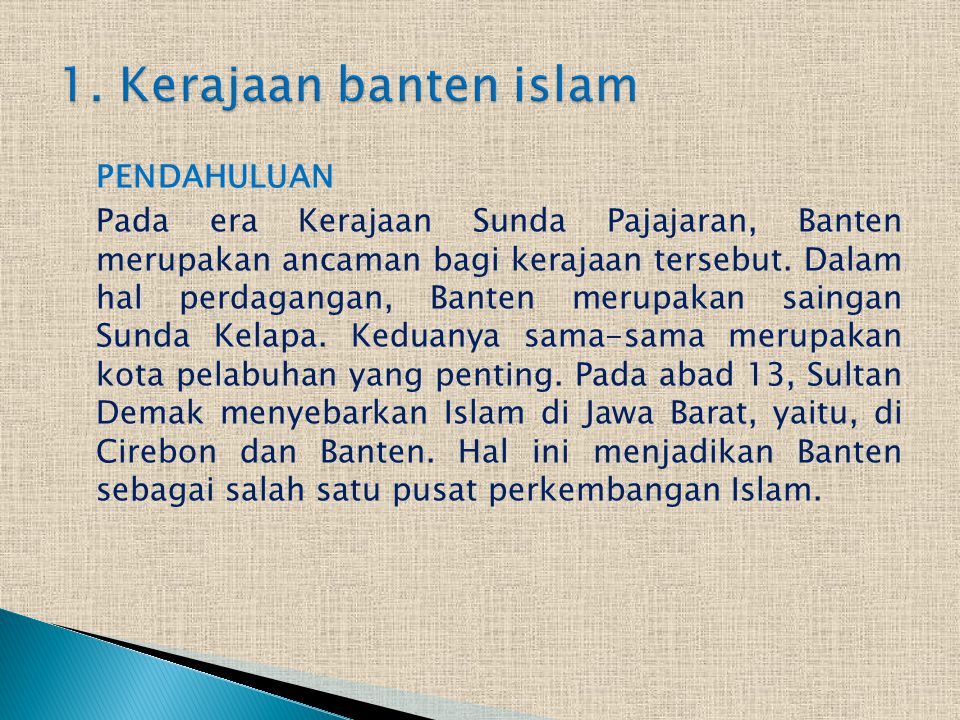 1. Kerajaan banten islam