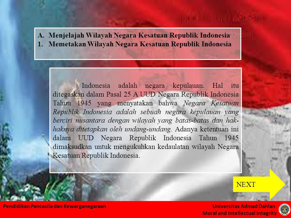 Menjelajah Wilayah Negara Kesatuan Republik Indonesia
