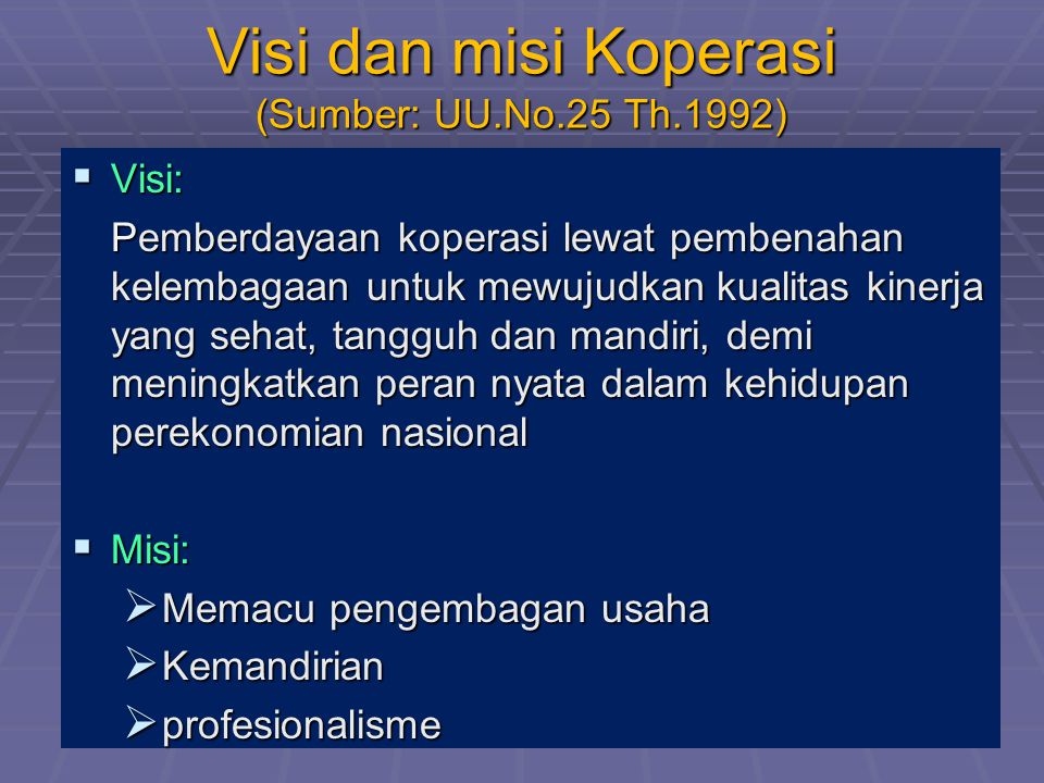 Pengertian Koperasi Uuno25 Th Ppt Download