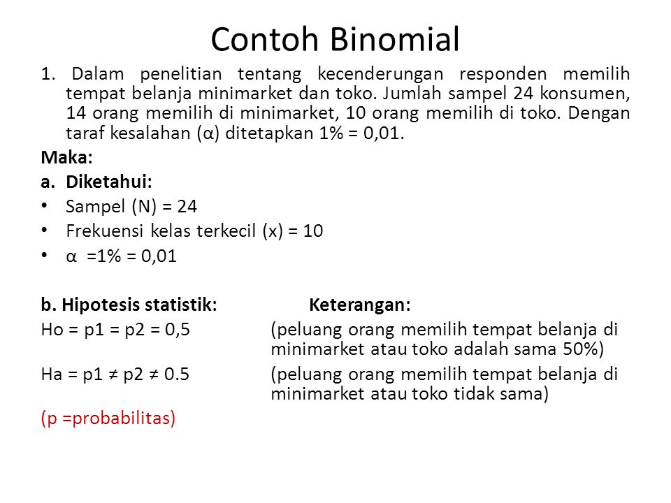 Contoh Binomial
