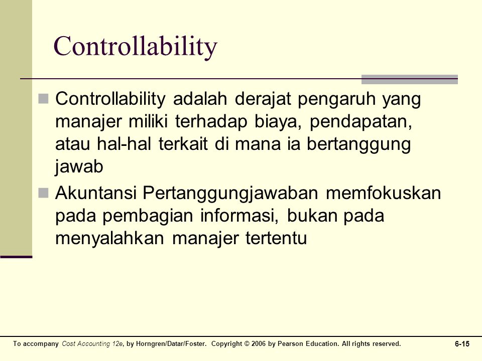 Controllability