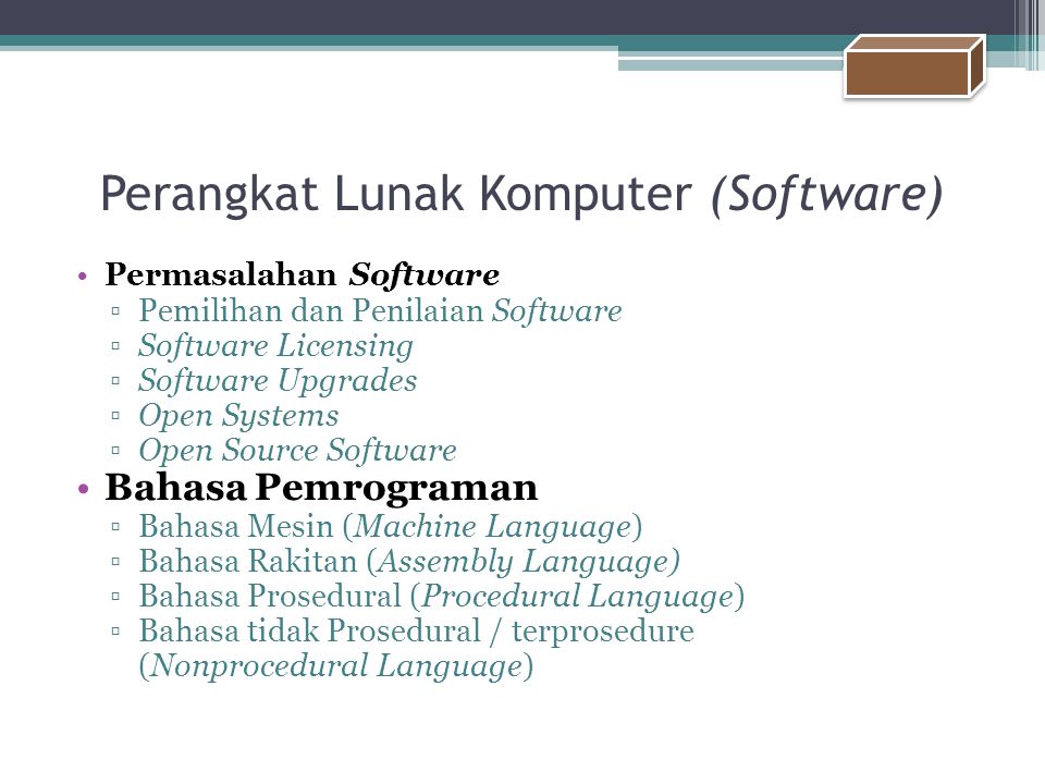 Perangkat Lunak Komputer (Software)
