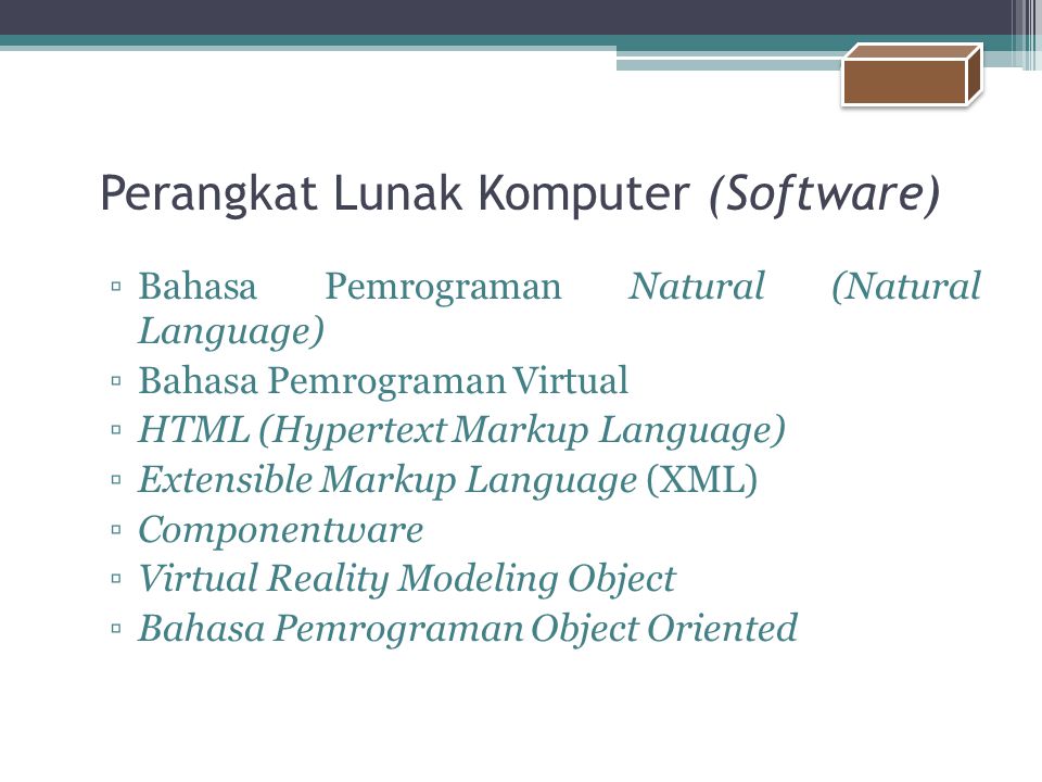 Perangkat Lunak Komputer (Software)
