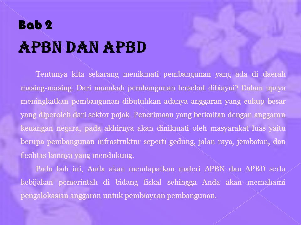 Bab 2 APBN dan APBD.