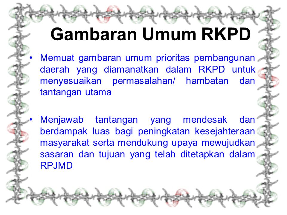 Gambaran Umum RKPD