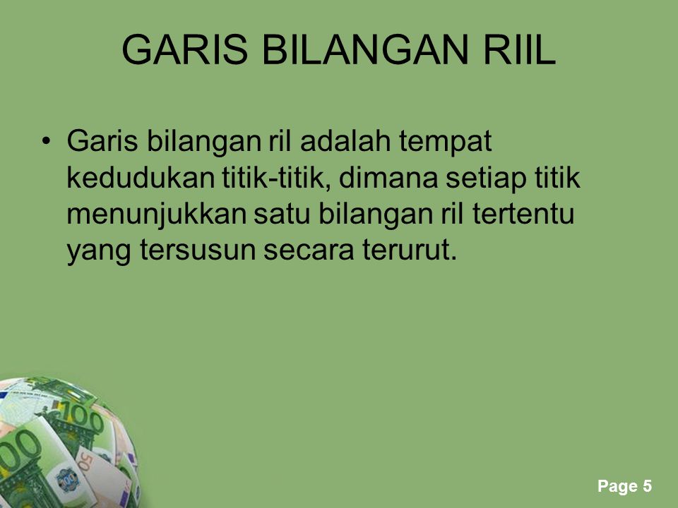 GARIS BILANGAN RIIL
