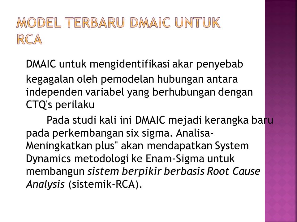 Model Terbaru DMAIC untuk RCA
