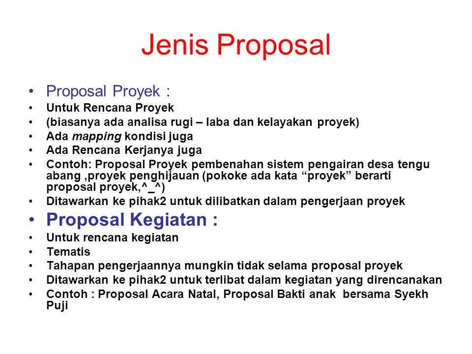 Menyusun Proposal Kegiatan - ppt download