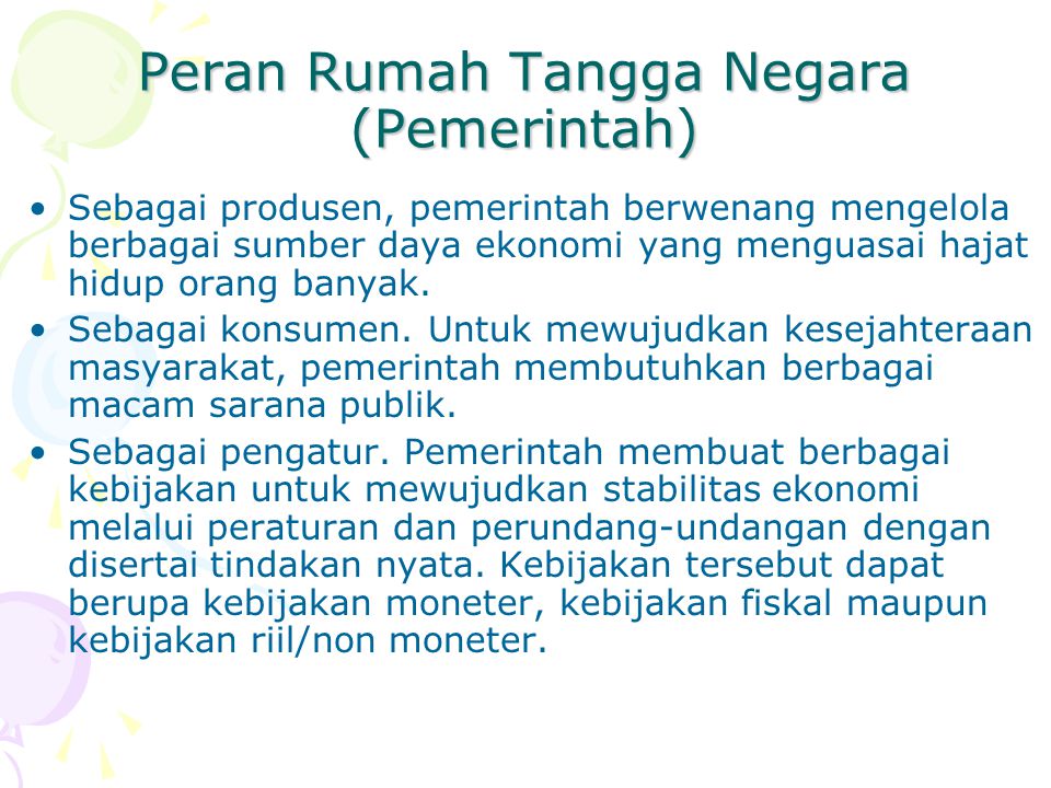 Contoh Rumah Tangga Pemerintah – Sinau