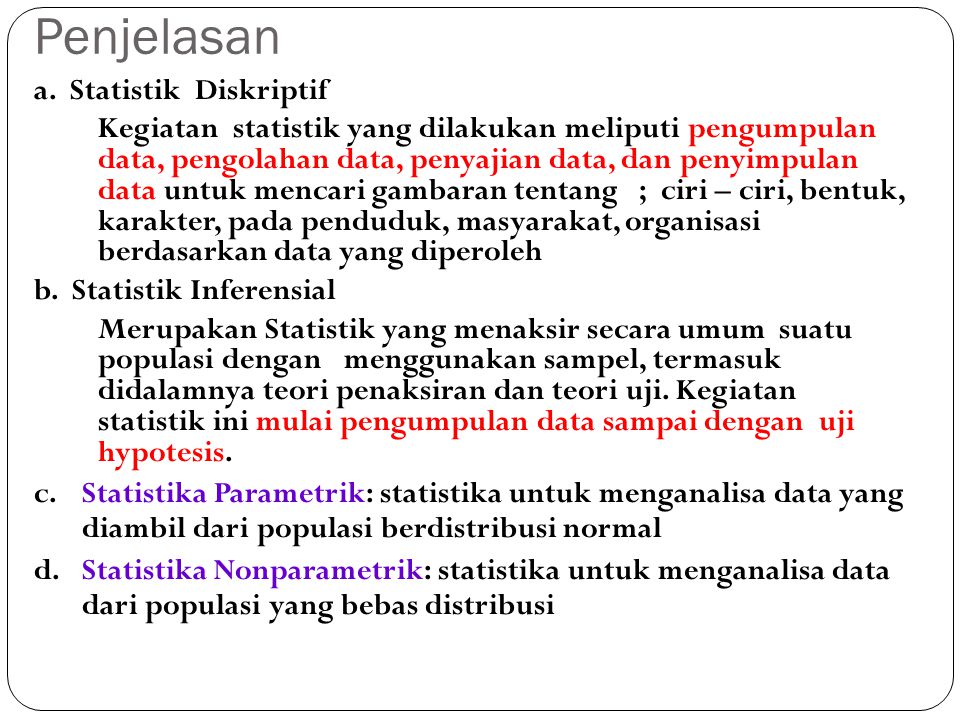 Pengertian Ruang Lingkup Dan Kegiatan Statistik Ppt Download