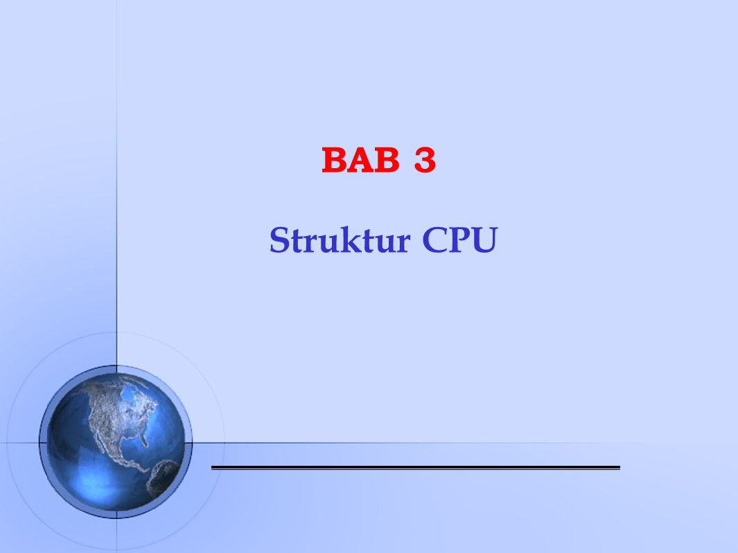 BAB 3 Struktur CPU