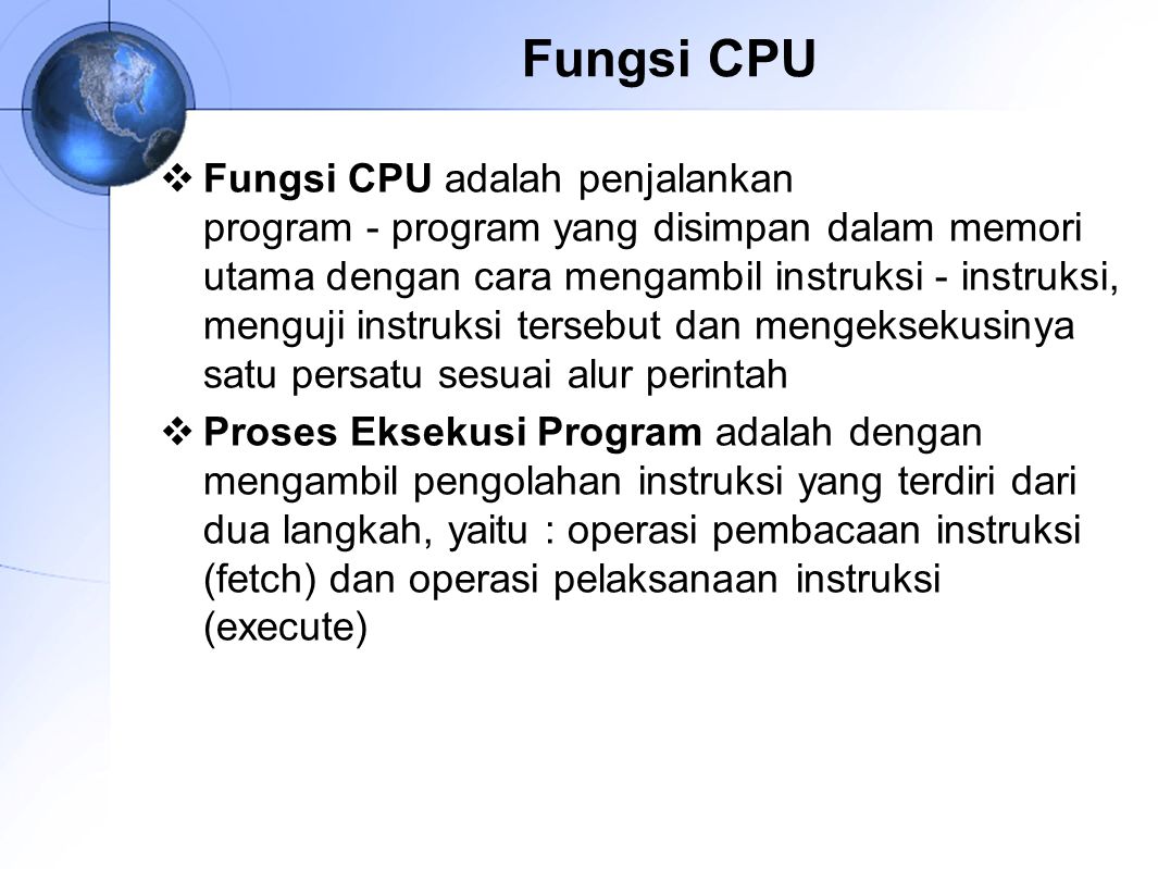 Fungsi CPU