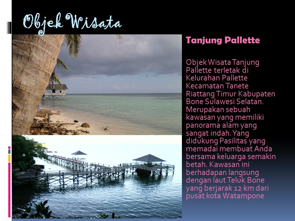 Objek Wisata Tanjung Pallette.
