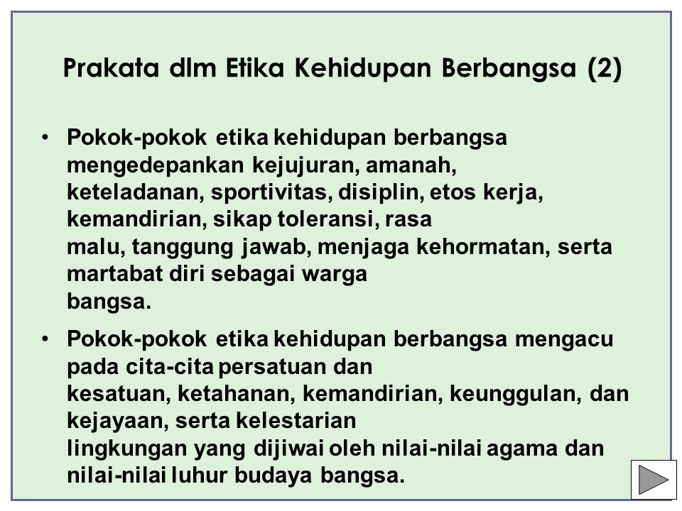 Etika Kehidupan Berbangsa – Studyhelp