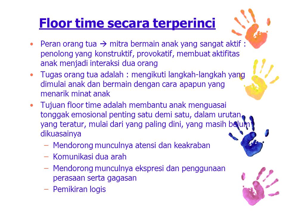 Floor time secara terperinci