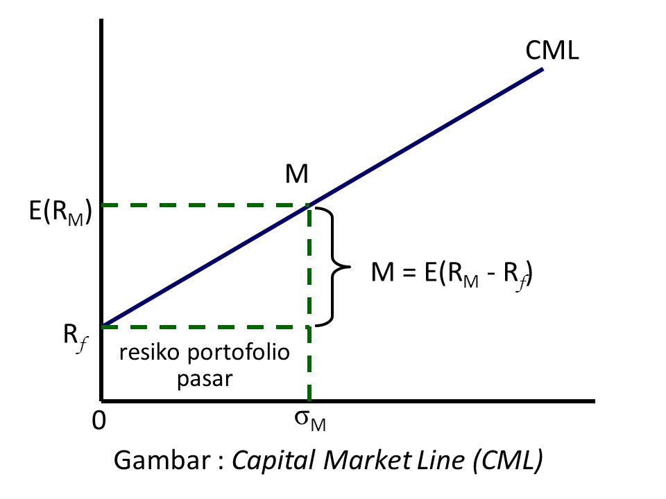 Gambar : Capital Market Line (CML)