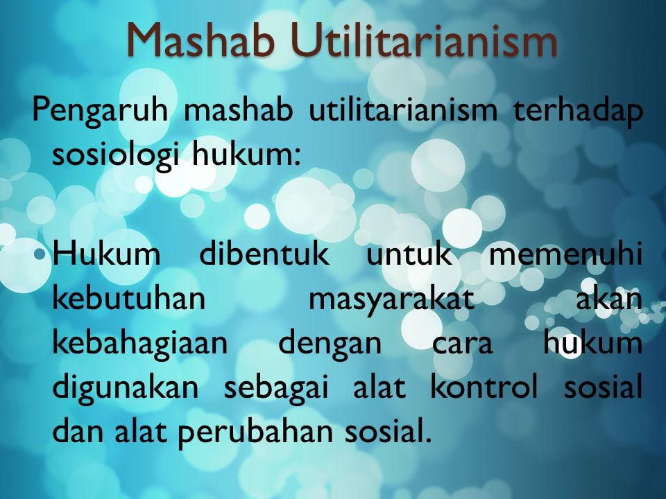 Mashab Utilitarianism