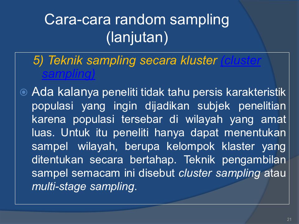 Populasi Sampel Dan Teknik Sampling Ppt Download