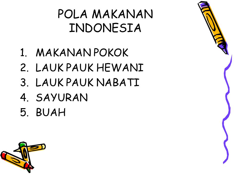 POLA MAKANAN INDONESIA