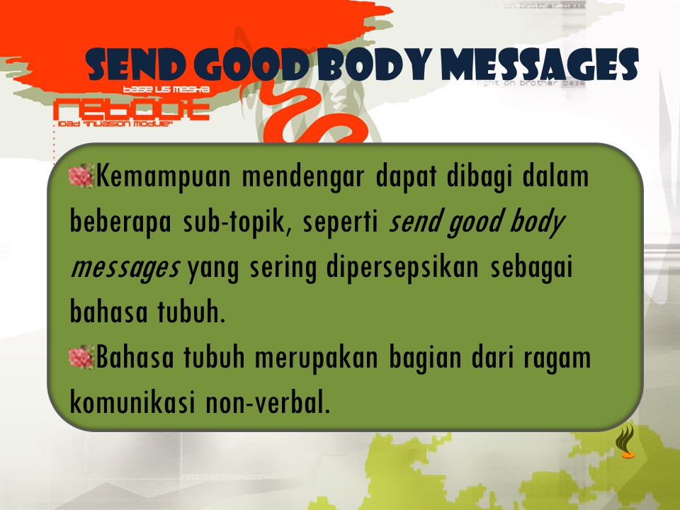 SEND GOOD BODY MESSAGES