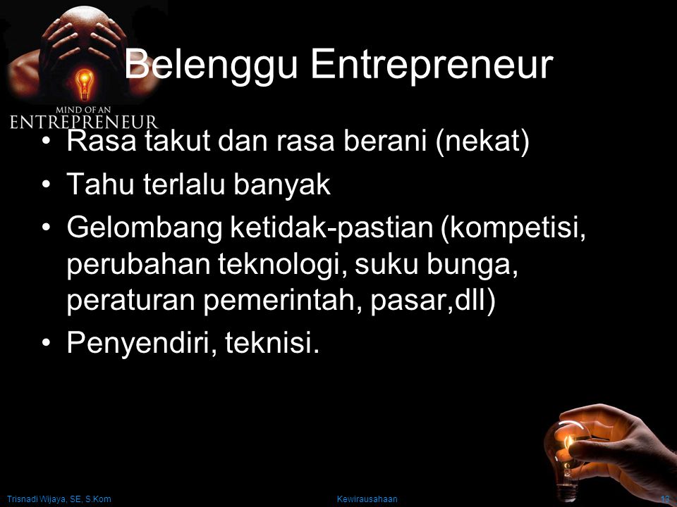 Belenggu Entrepreneur