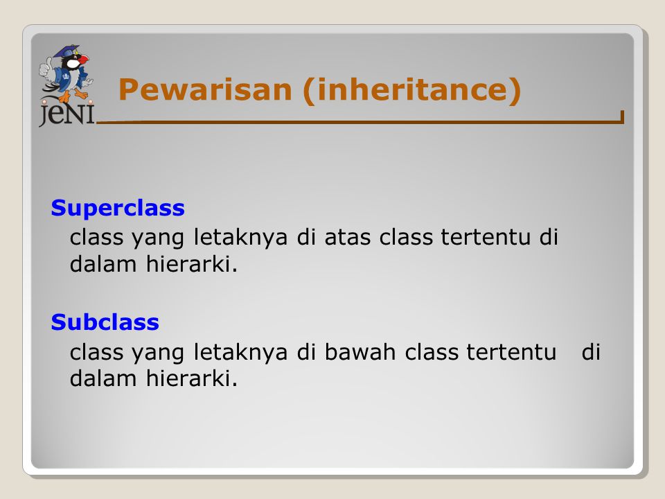 Pewarisan (inheritance)
