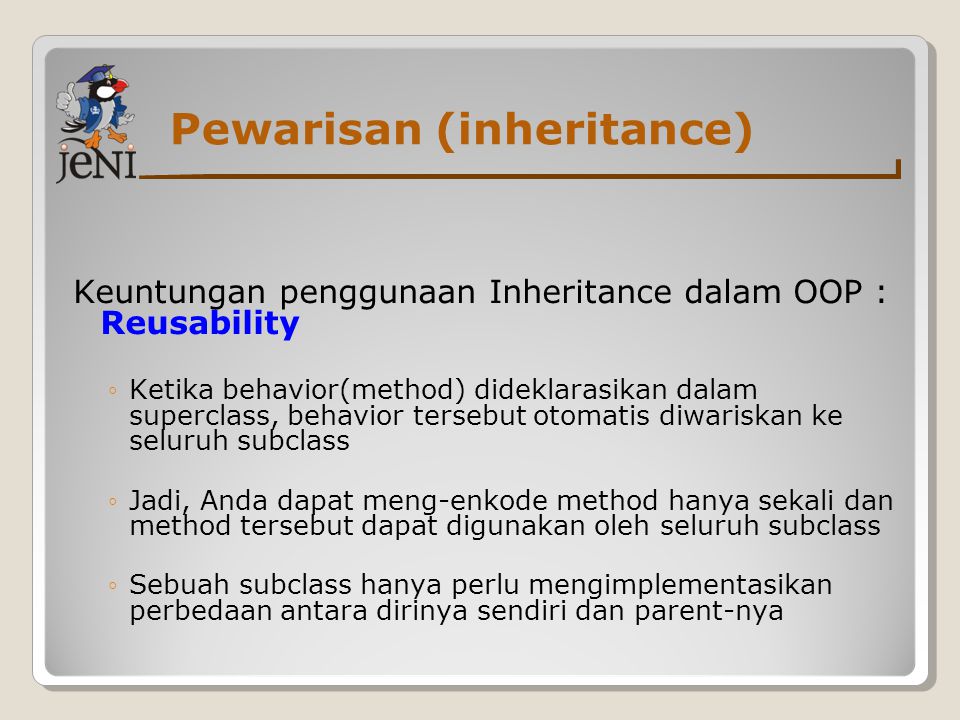 Pewarisan (inheritance)