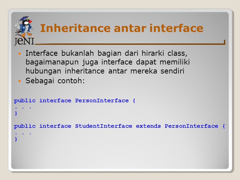 Inheritance antar interface