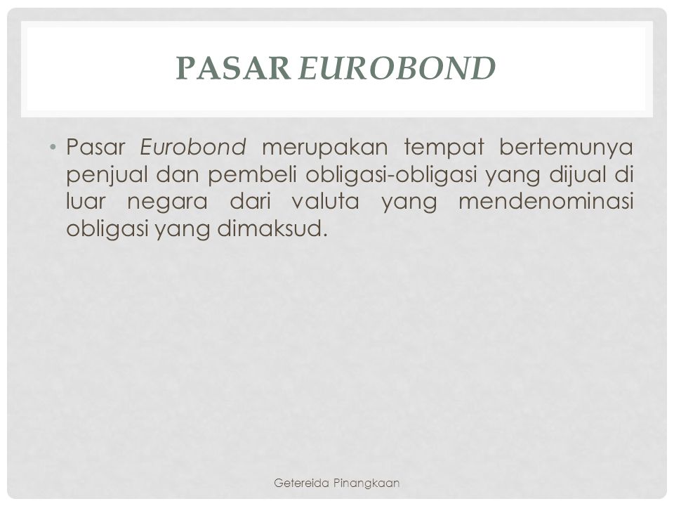 Pasar Eurobond