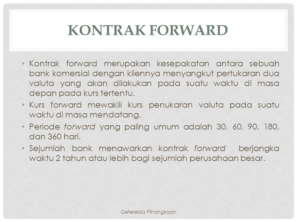 Kontrak forward