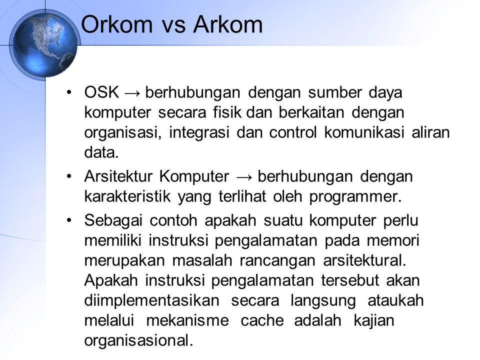Orkom vs Arkom