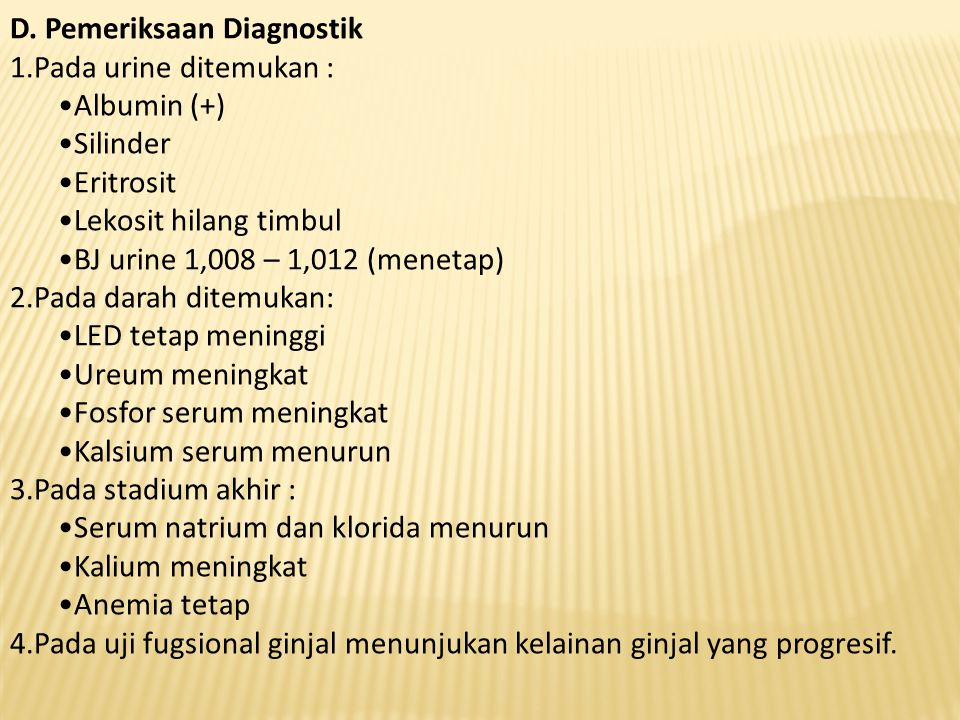 D. Pemeriksaan Diagnostik