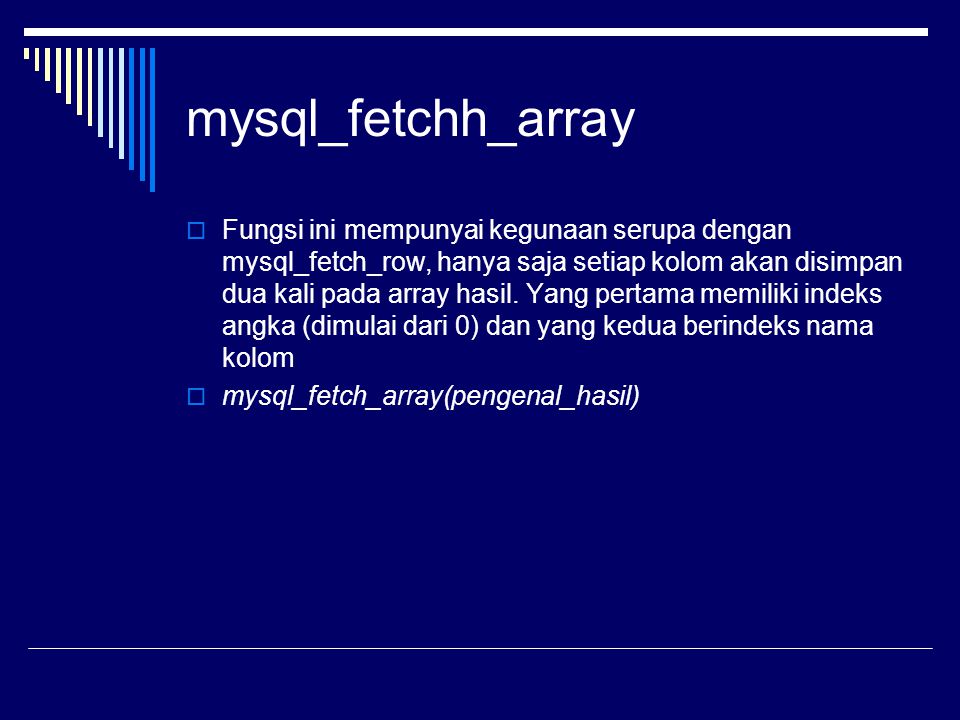 mysql_fetchh_array