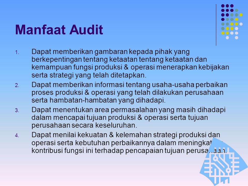 Manfaat Audit